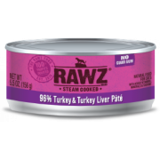Rawz 96% 火雞肉、火雞肝 全貓罐頭 155g x 24罐